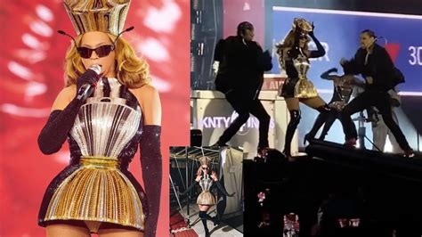 Beyoncé Handles Minor Wardrobe Malfunction Like a Pro During ...